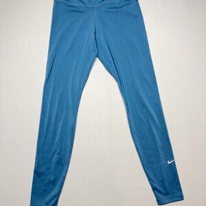 Sku#149 Nike Women’s Dri-FIT Leggings Blue | Size M | Athletic Yoga Running
